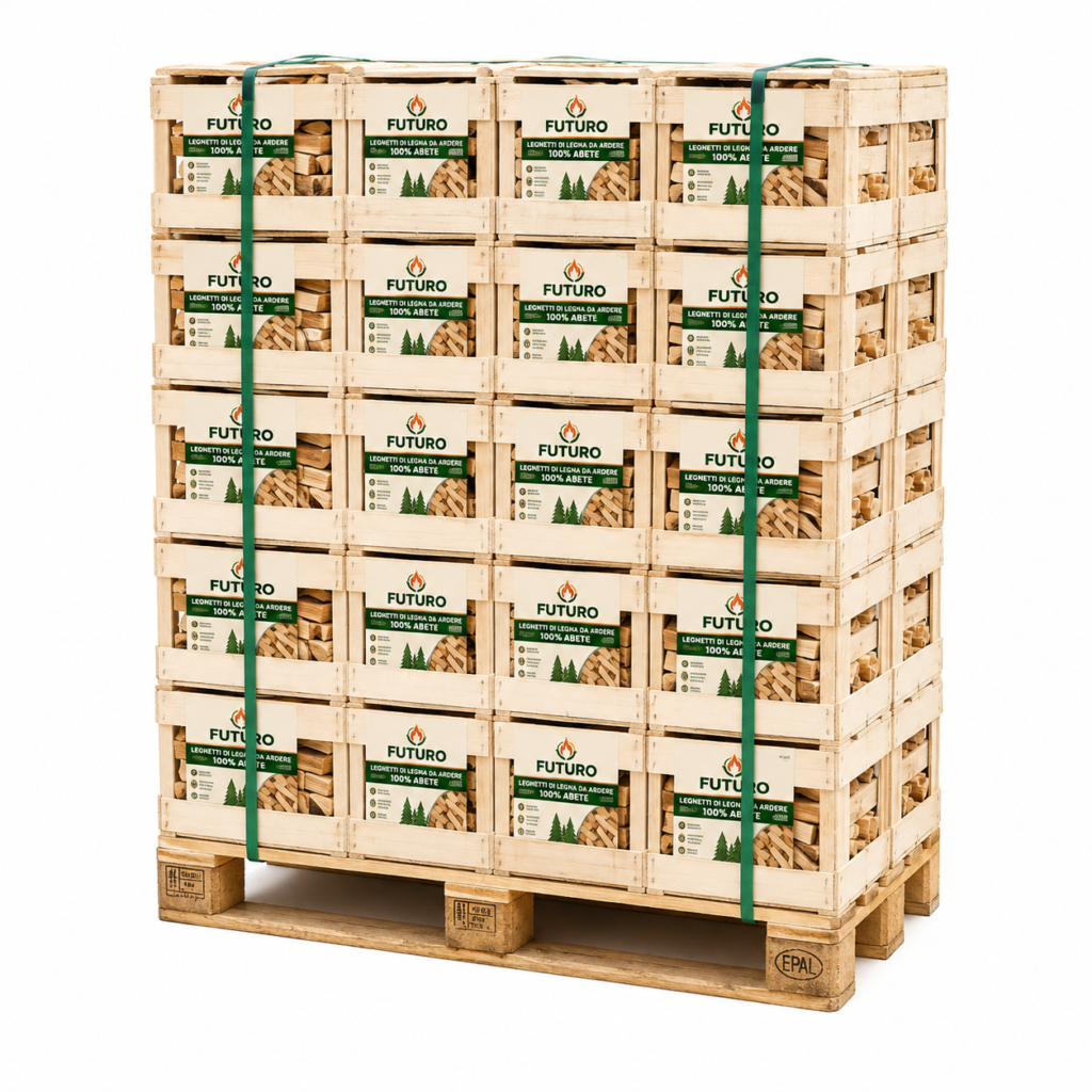 Bancale 96 Cassette di Legnetti 100% Abete – 6 kg