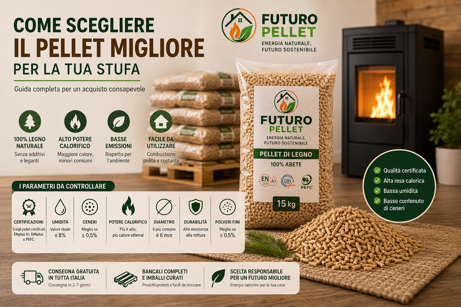 Come Scegliere il Pellet Migliore per la Tua Stufa